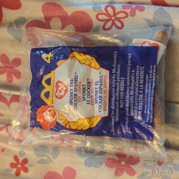 Vintage 1999 Mc Donalds Toy Spunky The Cocker Spaniel Toy Animal Sealed - Picture 1 of 6